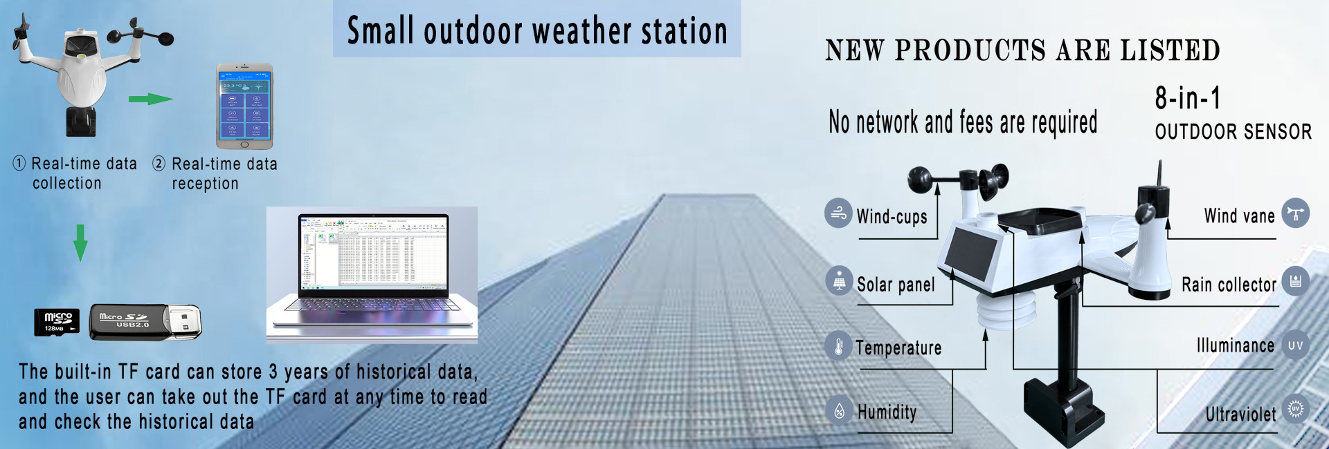 qualità Stazione meteorologica wireless fabbrica